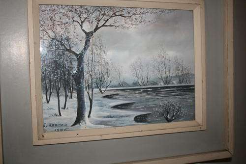 J KREMER, Painting, signed and dated 1956, Still in original frame, 35 x 28cm