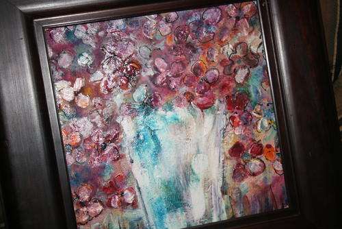 "Lots of Flowers" by ANI VLOK, 40 x 40cm.