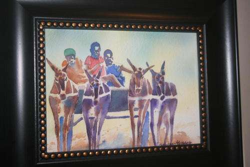 TOKOZANI MATOBELA donkey cart FRAMED BEAUTY
