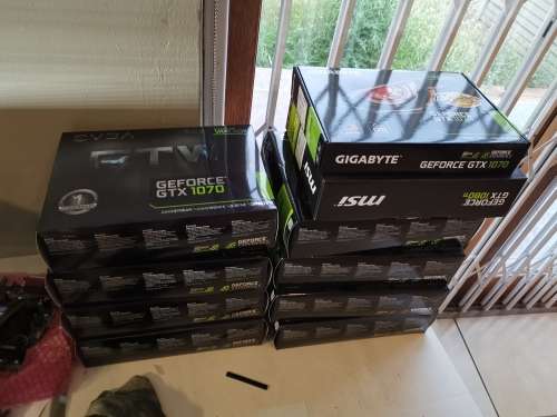 3 x EVGA SC2 FTW GTX 1070 8GB Special! In Retail Packaging!