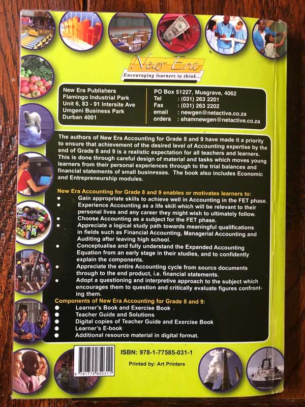 New Era Accounting for Grade 8 Learner`s Book