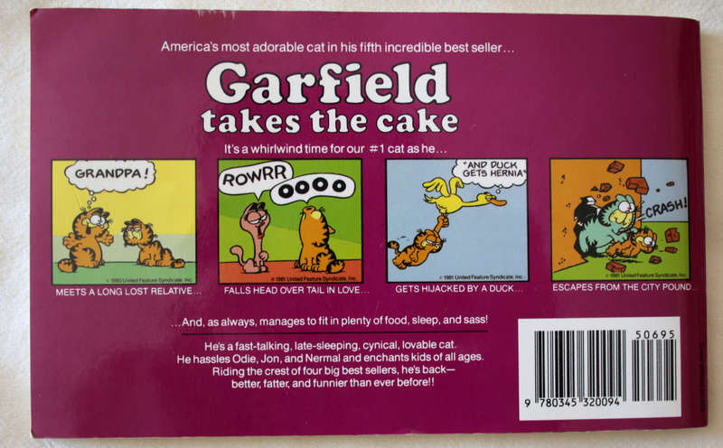 Garfield takes the Cake by Jim Davis - First Edition, 1982