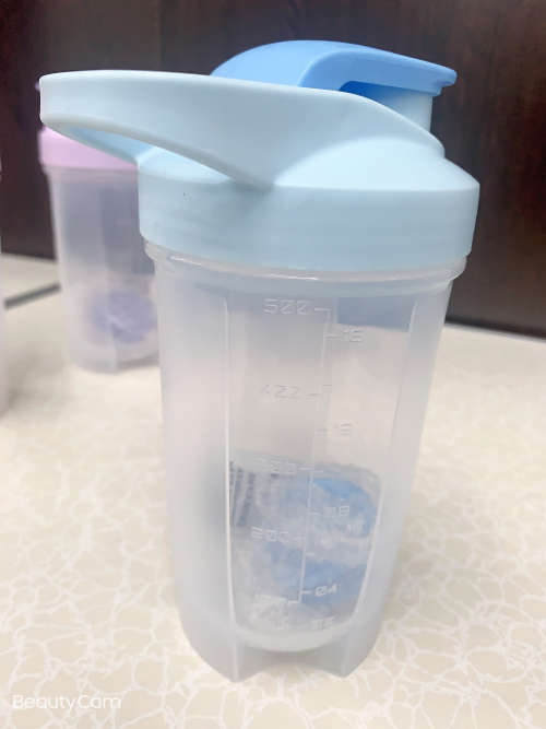 Smart Shake Gym Protein Shaker Mixer Cup with Stainless Whisk Ball