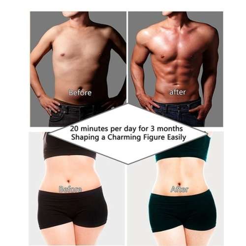 6Pcs/Set Smart Electrical Body Shape HomeTrainer ABS Abdomen Muscle StimulatorTraining Belt Massager