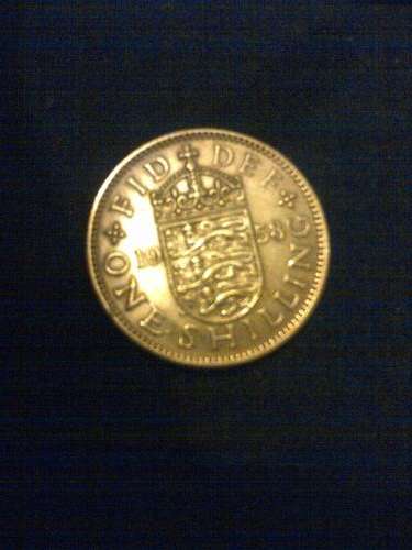 stunning silver one shilling