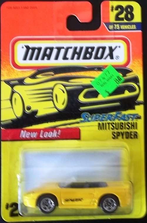 MATCHBOX #28 MITSUBISHI SPYDER ! MINT + Never Opened ! EXCELLENT !