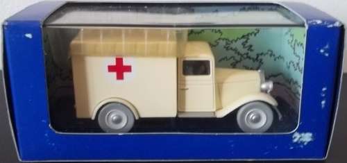 TINTIN MENTAL ASYLUM AMBULANCE !! # 56 of 70 !! LES CIGARES DU PHARAON ! + Original Box !! HERGE