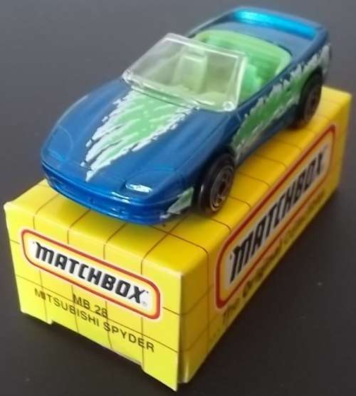 MATCHBOX MB-28 MITSUBISHI SPYDER GT-3000 !! 1994 !! With  Original Box ! Matchbox!! EXCELLENT !