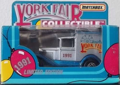 MODEL A FORD VAN 1991 York Interstate Fair Promo + Original UNOPENED Box ! RARE !!Matchbox!