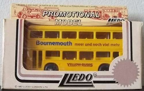 Lledo 'Promotional Models' BORNEMOUTH German Promo Double Decker STEVENSONS BUS !! + Original Box !