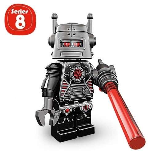LEGO EVIL ROBOT (Number 1 of 16) SERIES 8 Minifigure !! Sealed In Unopened Packet !!