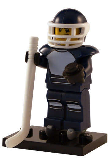 LEGO ICE HOCKEY PLAYER (Number 8 of 16) SERIES 4 Minifigure !! Sealed In Unopened Packet !!