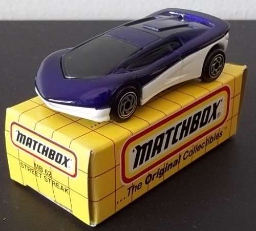 MATCHBOX MB-62 STREET STREAK !! Blue + White VARIANT !! MINT + Original Box !!