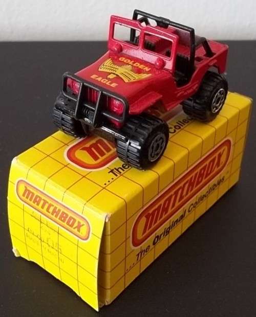 JEEP EAGLE  ! 1983 !! RARE Red VARIANT ! +  Original Box ! Matchbox !! EXCELLENT ! Macau