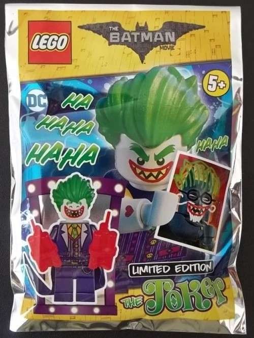 LEGO BATMAN MOVIE SPECIAL LIMITED EDITION THE JOKER MINIFIGURE 211702 ! RARE UNOPENED PROMO POLYBAG