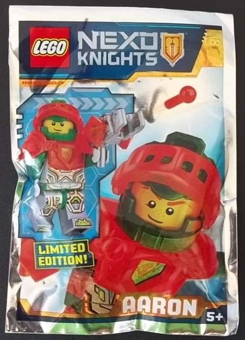 LEGO NEXO KNIGHTS SPECIAL LIMITED EDITION AARON MINIFIGURE ! 271718 ! RARE UNOPENED PROMO POLYBAG