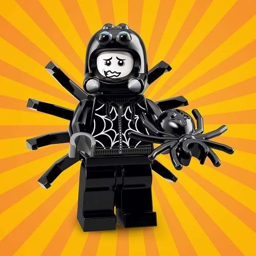 LEGO SPIDER SUIT BOY (Number 9 of 17) SERIES 18 Minifigure !! Sealed In Unopened Packet !!