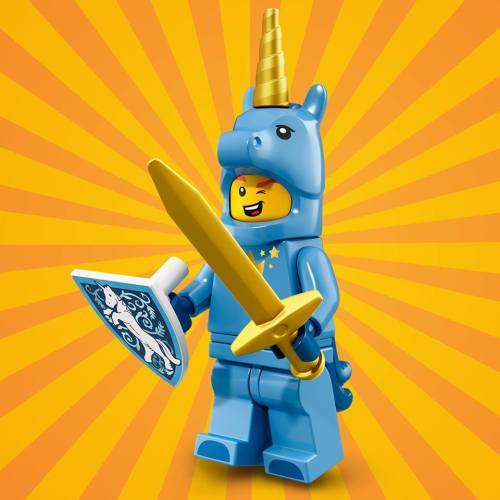 LEGO UNICORN GUY (Number 17 of 17) SERIES 18 Minifigure !! Sealed In Unopened Packet !!