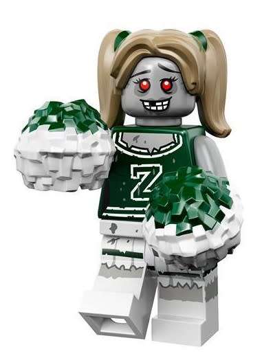 LEGO ZOMBIE CHEERLEADER (Number 8 of 16) SERIES 14 Minifigure ! MONSTERS !! Sealed Unopened Packet !