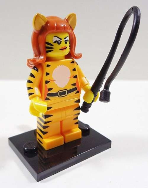 LEGO TIGER LADY (Number 9 of 16) SERIES 14 Minifigure ! MONSTERS ! RARE !! Sealed In Unopened Packet