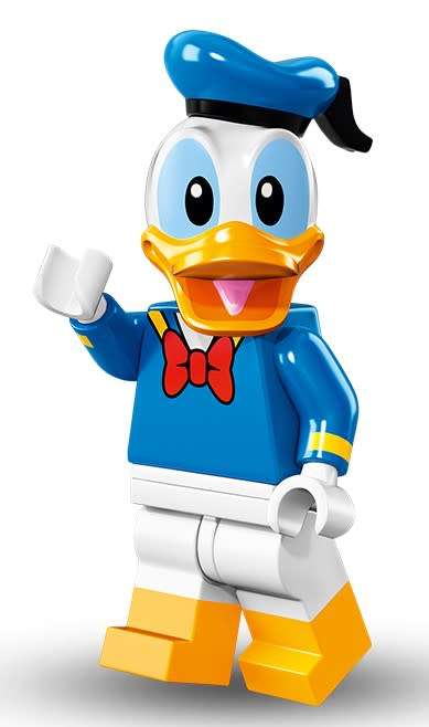 LEGO DONALD DUCK (Number 10 of 18) DISNEY SERIES Minifigure !! RARE ! Sealed In Unopened Packet !