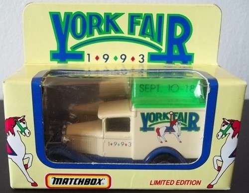 MODEL A FORD VAN 1993 York Interstate Fair Promo + Original UNOPENED Box ! RARE !!Matchbox!
