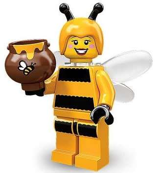 LEGO BUMBLE BEE GIRL (# 7 of 16) SERIES 10 Minifigure ! RARE + HIGH VALUE! Sealed In Unopened Packet