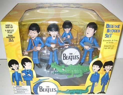 BEATLES DELUXE BOX SET -- RARE + VALUABLE !! UNOPENED !! 2004 Mcfarlane Toys !!  Mint in Box !!