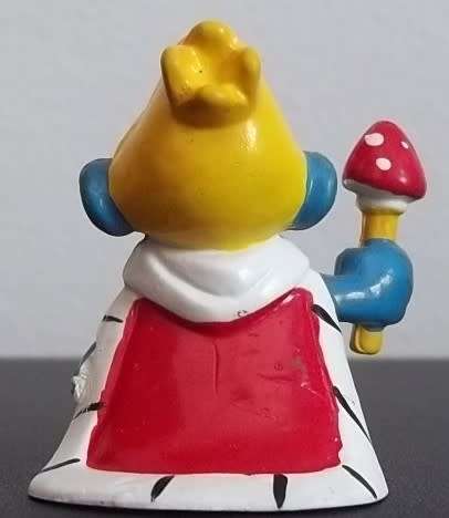 Original Vintage KING SMURF !! WEST GERMANY !! Small Dots on Septre Variant ! RARE !! Smurfs!