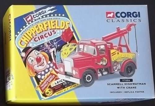 Chipperfields Circus SCAMMELL HIGHWAYMAN WITH CRANE! CORGI CLASSICS 97886 MINT + Box LIMITED EDITION