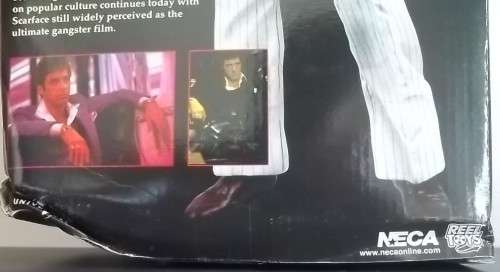 18 Inch Motion-Activated Talking SCARFACE TONY MONTANA WHITE SUIT ! NECA Mint In UNOPENED Box
