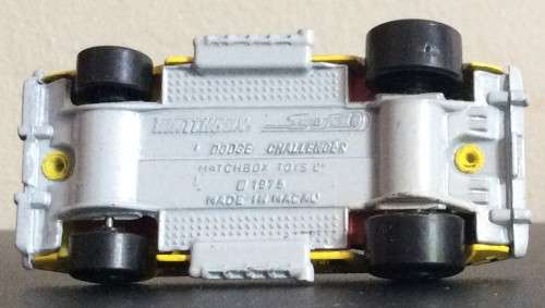 MATCHBOX DODGE CHALLENGER !! RARE Yellow + Red Variant !! Macau