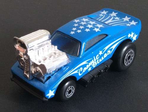 MATCHBOX DODGE CHARGER COSMIC BLUES !! RARE BLUE + STARS VARIANT !! Excellent Condition !!