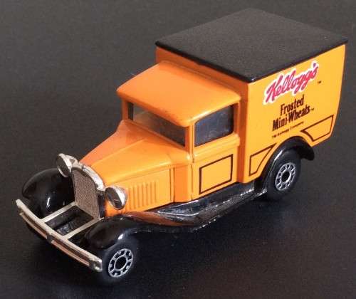 MATCHBOX MODEL A FORD VAN !! RARE KELLOGS FROSTED MINI-WHEATS Variant !! EXCELLENT !!