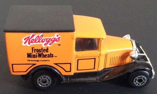 MATCHBOX MODEL A FORD VAN !! RARE KELLOGS FROSTED MINI-WHEATS Variant !! EXCELLENT !!