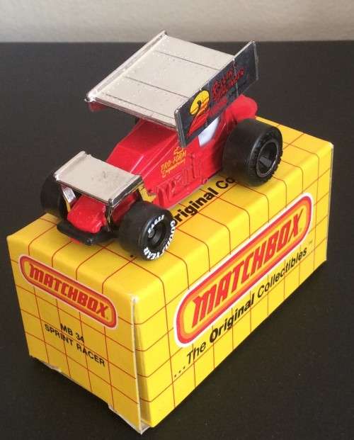 SPRINT RACER MB 34 ! 1990 !! RARE Red VARIANT ! +  Original Box ! Matchbox !! EXCELLENT !