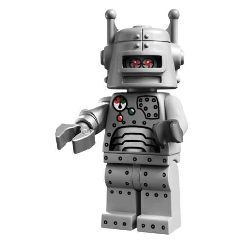 LEGO SERIES 1 ROBOT (Number 7 of 16) RARE Minifigure !! Sealed In Unopened Packet !!