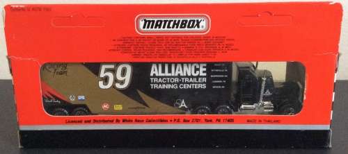 MATCHBOX TRANSPORTERS ALLIANCE RACING TEAM PETERBILT KENWORTH CY-104 !! 1993 ! RARE + Original Box