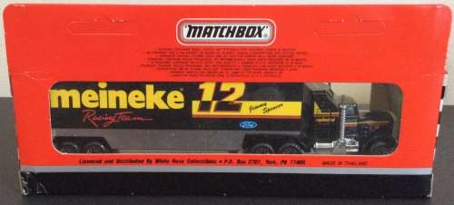 MATCHBOX TRANSPORTERS MEINEKE RACING TEAM PETERBILT KENWORTH CY-104 !! 1993 ! RARE + Original Box