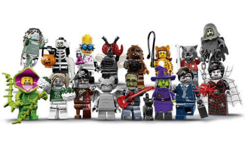 LEGO SERIES 14 COMPLETE SET OF 16 MINIFIGURES !! MONSTERS !! All Sealed In Unopened Packets !! RARE