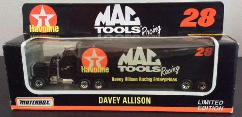 MATCHBOX TRANSPORTERS TEXACO HAVOLINE MAC TOOLS LTD EDITION PETERBILT KENWORTH ! 1993 ! RARE + Box