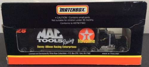 MATCHBOX TRANSPORTERS TEXACO HAVOLINE MAC TOOLS LTD EDITION PETERBILT KENWORTH ! 1993 ! RARE + Box