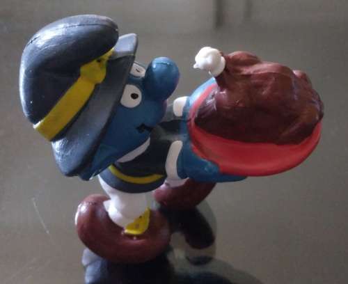 Original Vintage THANKSGIVING SMURF!! EXCELLENT! Peyo PORTUGAL!! 1982 ! Smurfs! VERY RARE !!