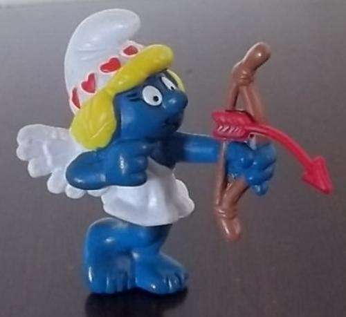 Original Vintage VALENTINE SMURFETTE!! Peyo PORTUGAL!! 1981 !! Smurfs! MINT Condition Smurf!!