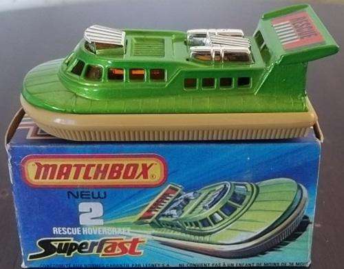 # 2 HOVERCRAFT !! 1975 !! LESNEY MATCHBOX SUPERFAST !! EXCELLENT + Original Box !