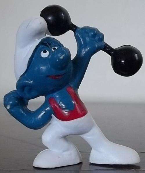 Original Vintage HEFTY SMURF ! Peyo Hong Kong ! 1972 !! Smurfs!!