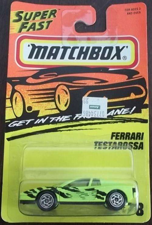 MATCHBOX #78 FERRARI TESTAROSSA ! MINT + Never Opened ! EXCELLENT !