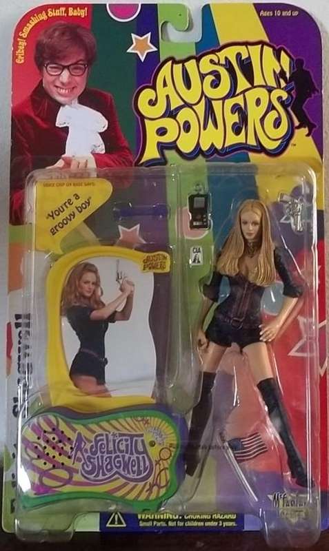 FELICITY SHAGWELL ! AUSTIN POWERS 2 ! McFarlane !! MINT + UNOPENED !! HIGH IN VALUE !!