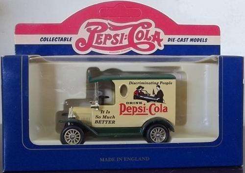 Lledo PEPSI-COLA COLLECTABLE 1920 MODEL `T` FORD VAN !! RARE ! + Original Box ! PEPSI
