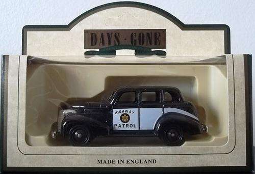 Lledo VINTAGE MODELS !! 1939 CHEVROLET HIGHWAY PATROL CAR !! + Original Box ! EXCELLENT!